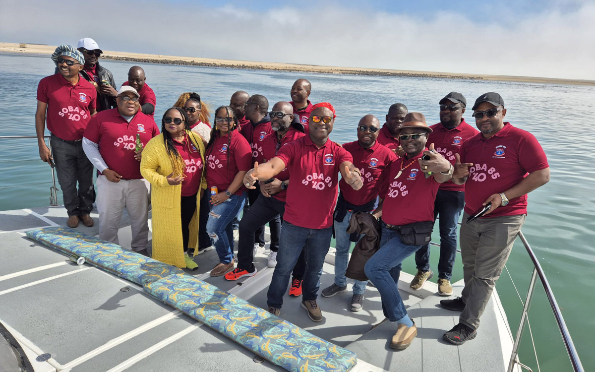 Global reunion outing in Walvis Bay