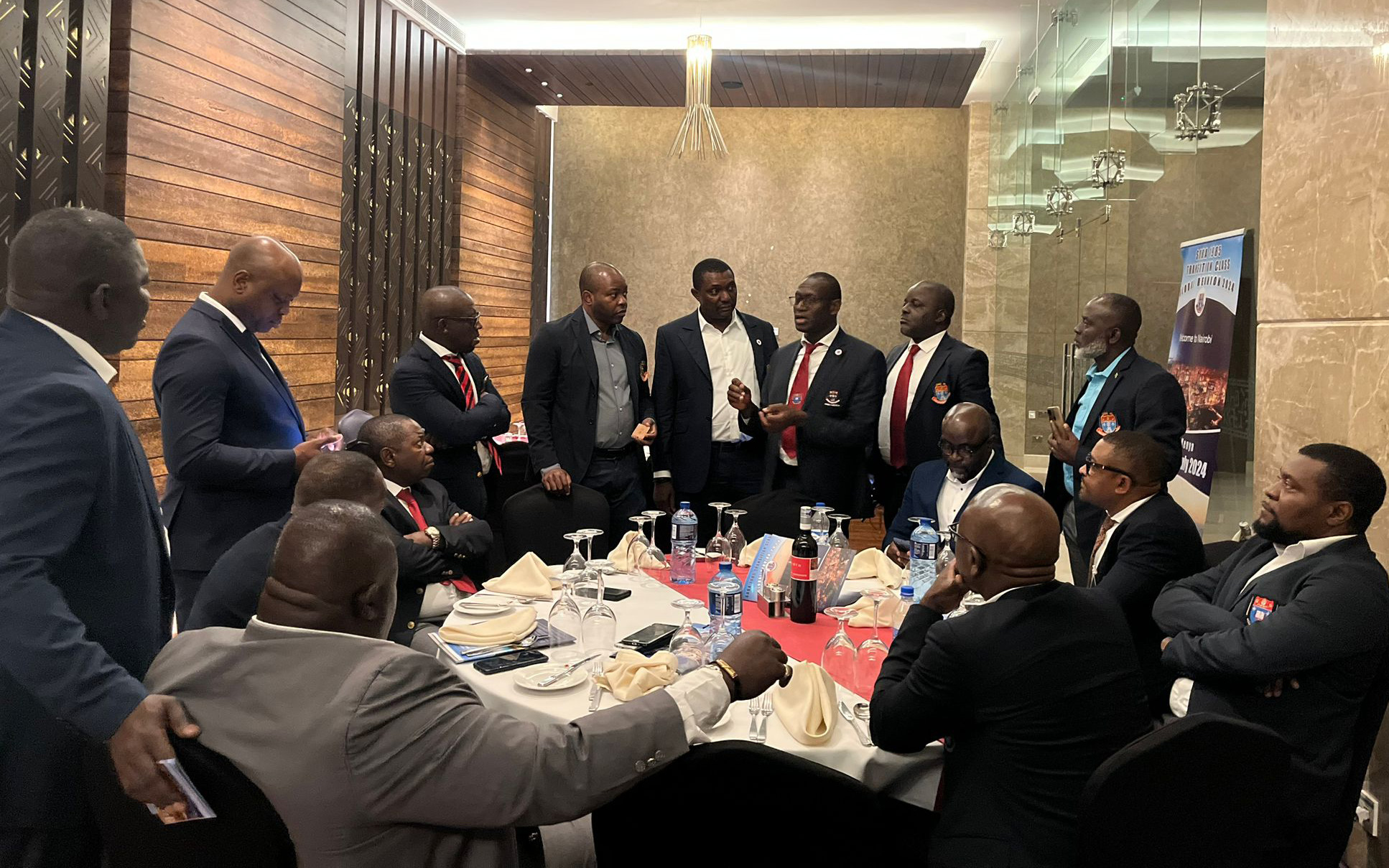 After session reception party in Ole Serini Nairobi