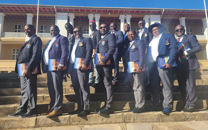 SOBA 85 class after Namibia parliament visit